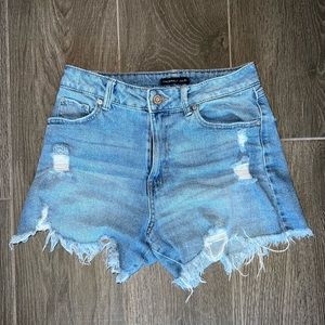 sincerely jules high rise cutoff jean shorts
